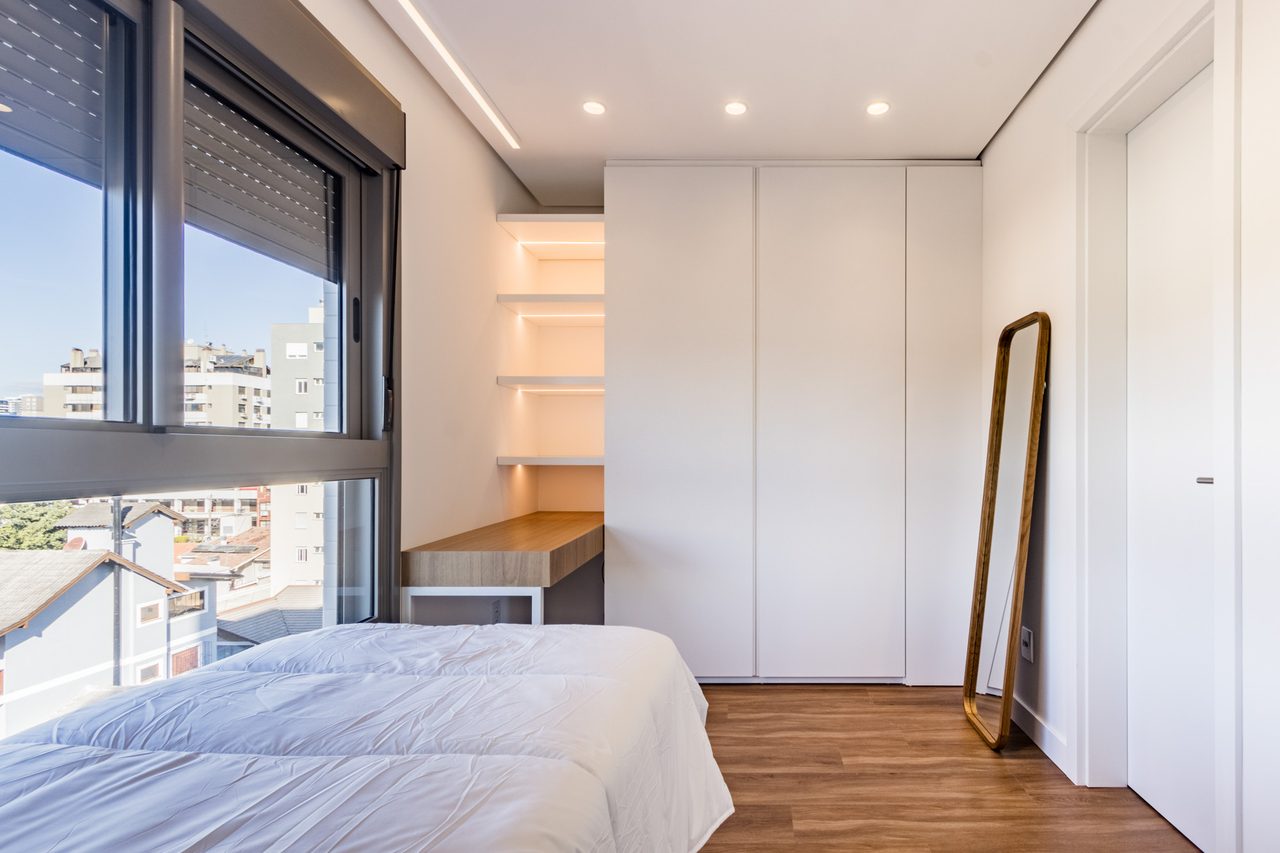 Suíte americana do apartamento decorado do Artus — vista 1