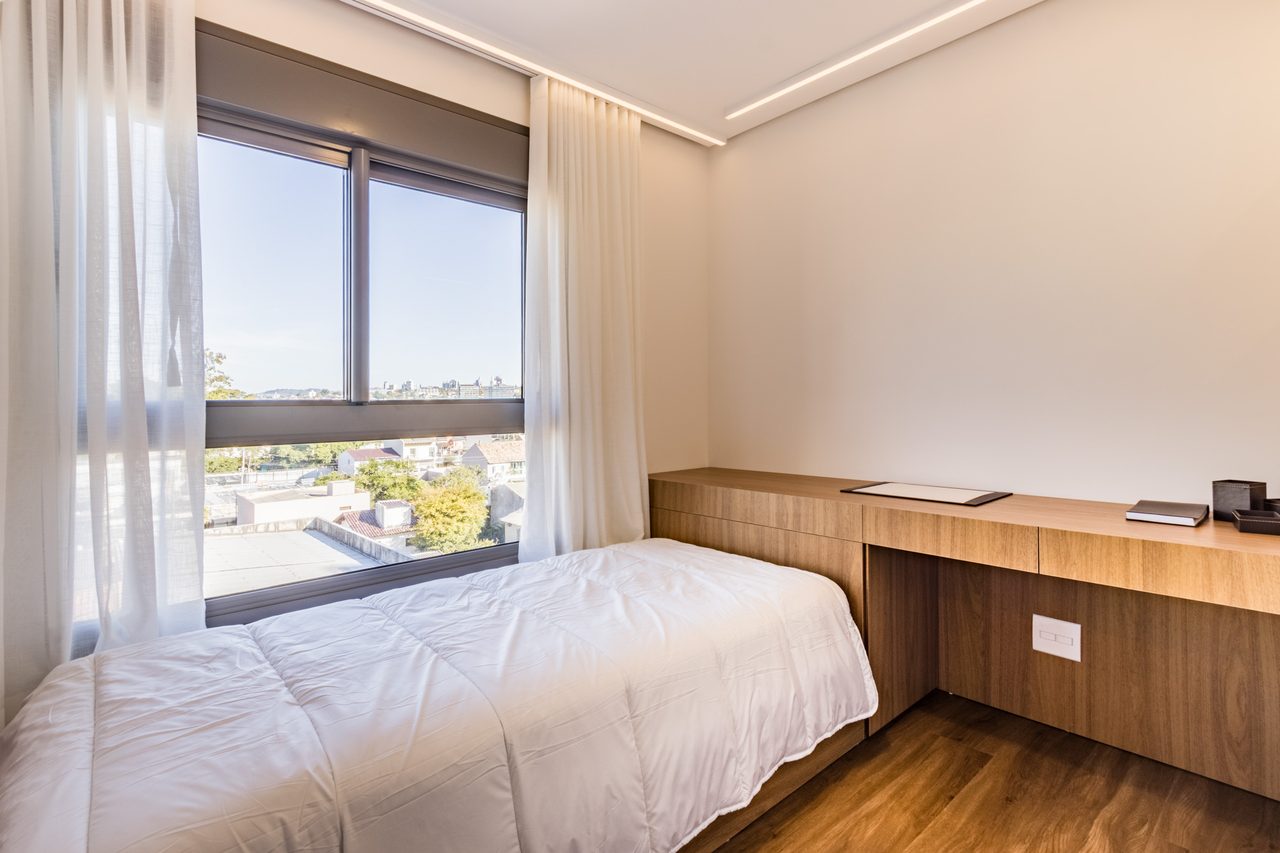 Suíte americana do apartamento decorado do Artus — vista 2
