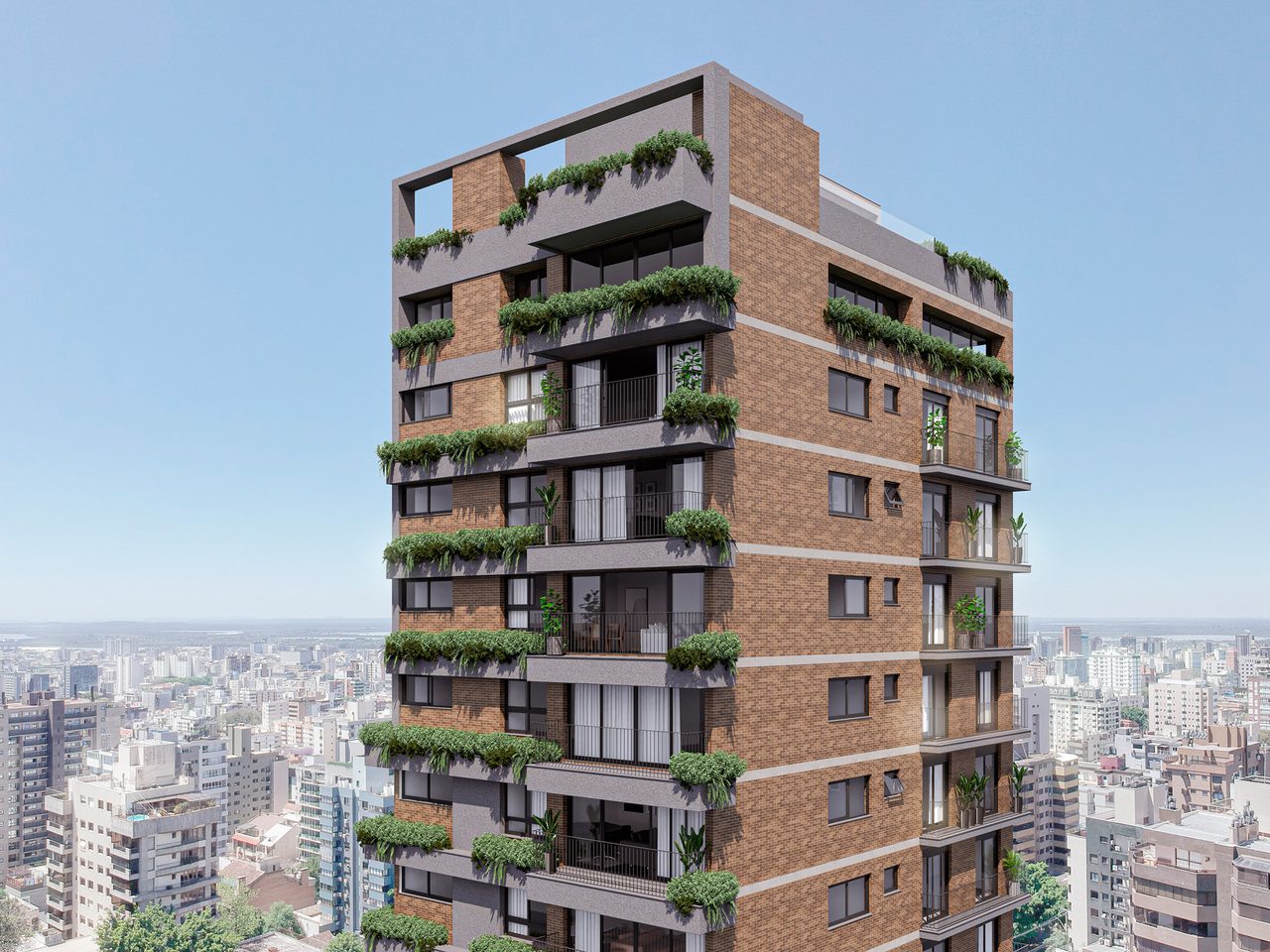 Fachada do empreendimento Roca 815, da AMX Property